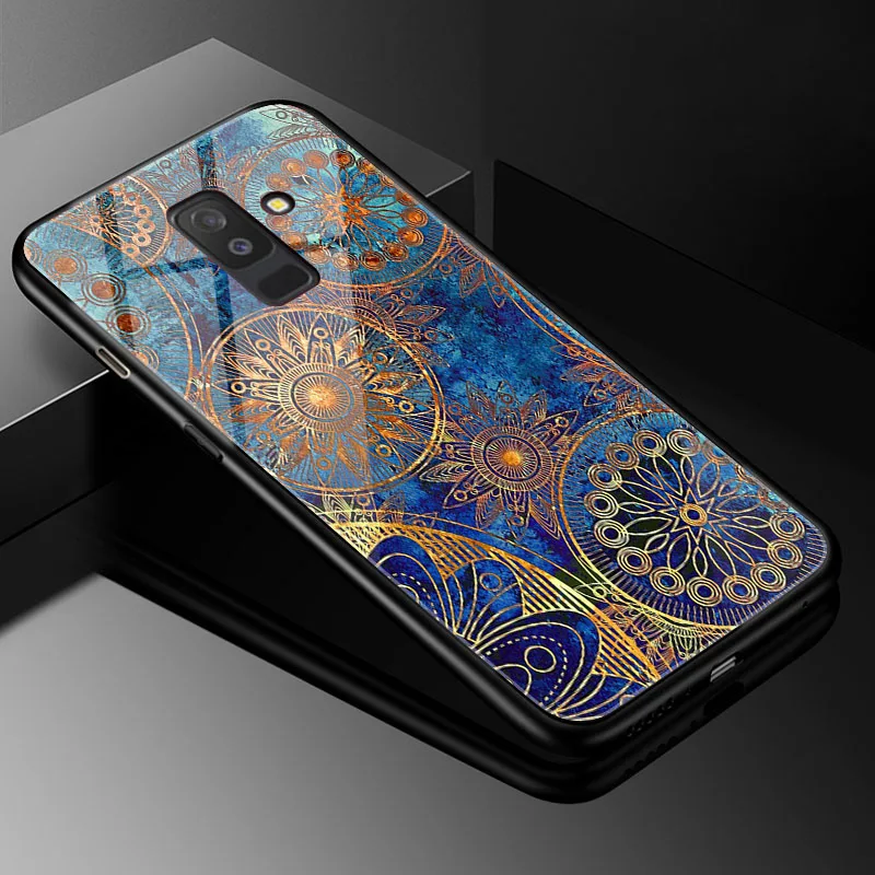 DIY Фото Чехлы для телефона на заказ для samsung A6 Dual SIM SM A600 A600F закаленное Стекло крышка samsung A6 плюс A605 A605F