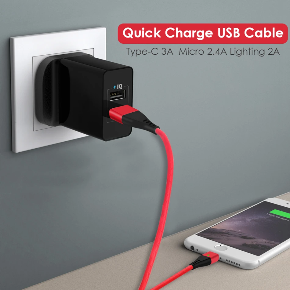 Универсальный Магнитный Micro USB кабель для мобильного телефона 1 м магнитный C