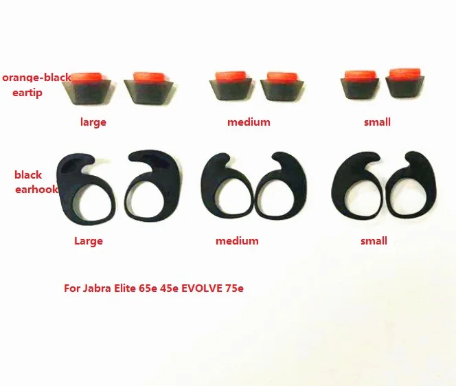 6 шт./компл.. Earhook или eartips wingtips для Ja bra Elite 65e 45e EVOLVE 75e bluetooth.|Аксессуары наушников| |