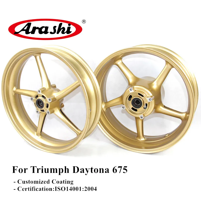 Араши мотоциклов передний задний обод колеса для Triumph Daytona 675 2006 2007 2008 2009 2010 2011 2012