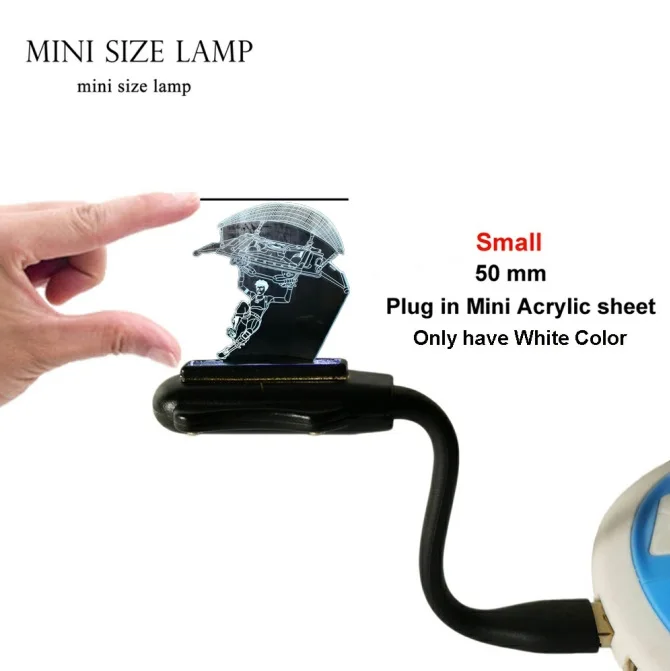 Mini Size USB Lamp Боевой Royale игры TPS PUBG парашют настольная лампа 3D светодиодный 7 цветов ночной Светильник для детей Декор Светильник Рождественский подарок для мальчиков - Испускаемый цвет: Mini Size USB Lamp