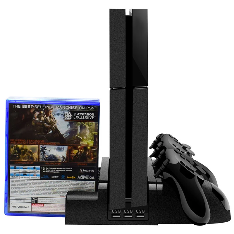 Охлаждающая подставка для PS4/PS4 Slim/PS4 PRO с 12 играми двойной контроллер зарядная док