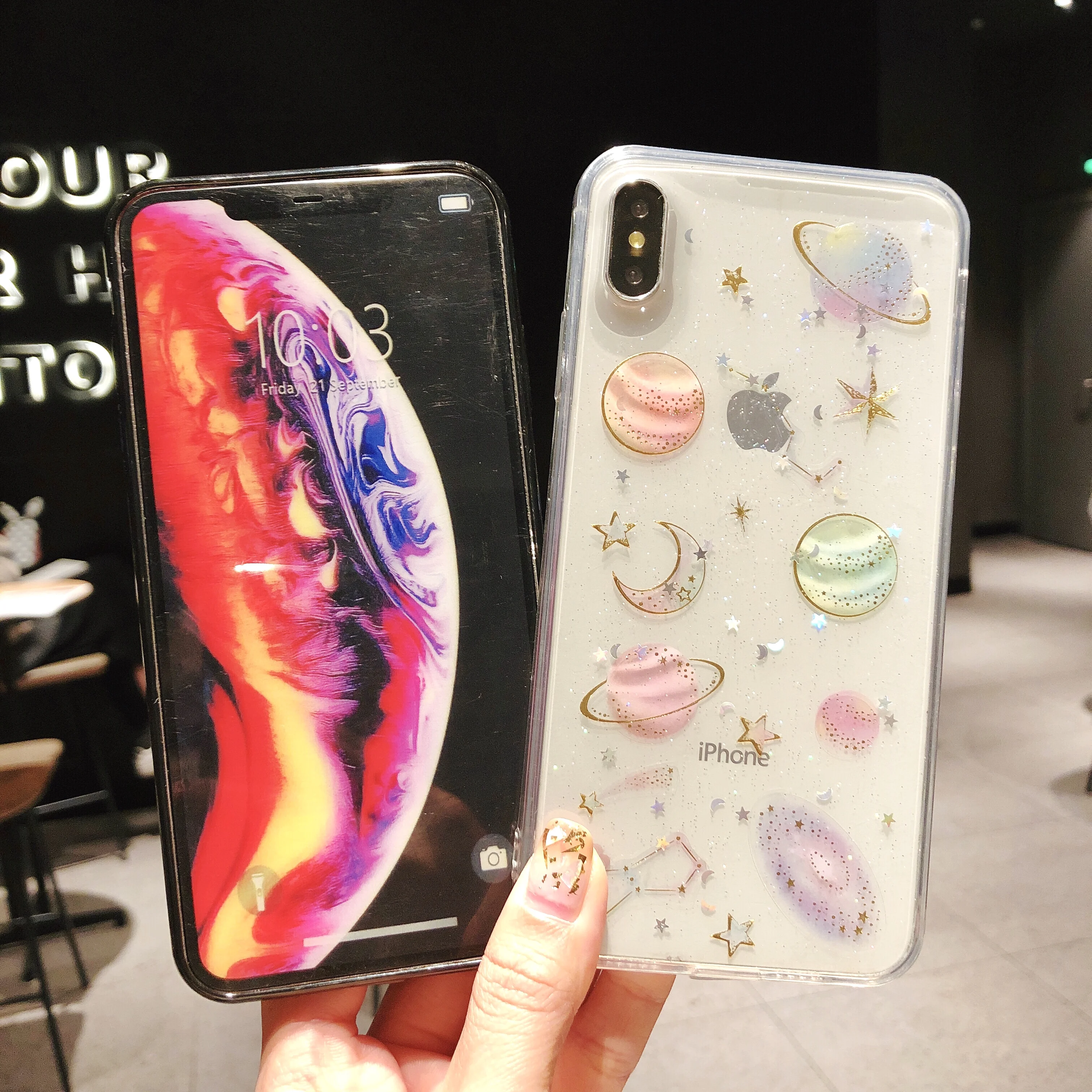 Прозрачный чехол Planet для iPhone XR роскошный силиконовый мягкий XS Max X 7 Plus 8 6 6S 10