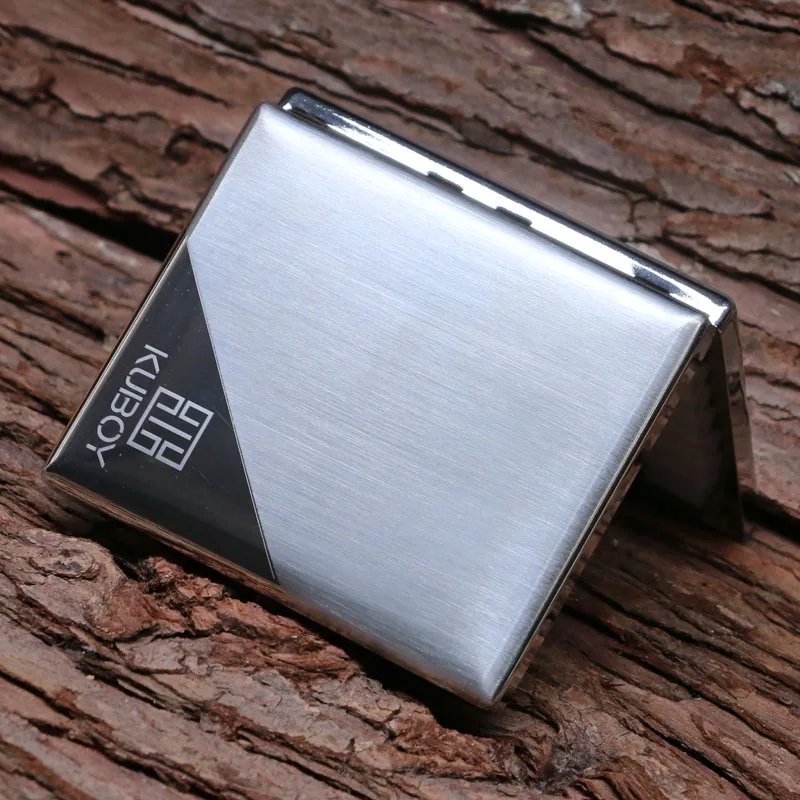 Металлический портсигар Портативный Ультра тонкий мужской анти-давления Модный
