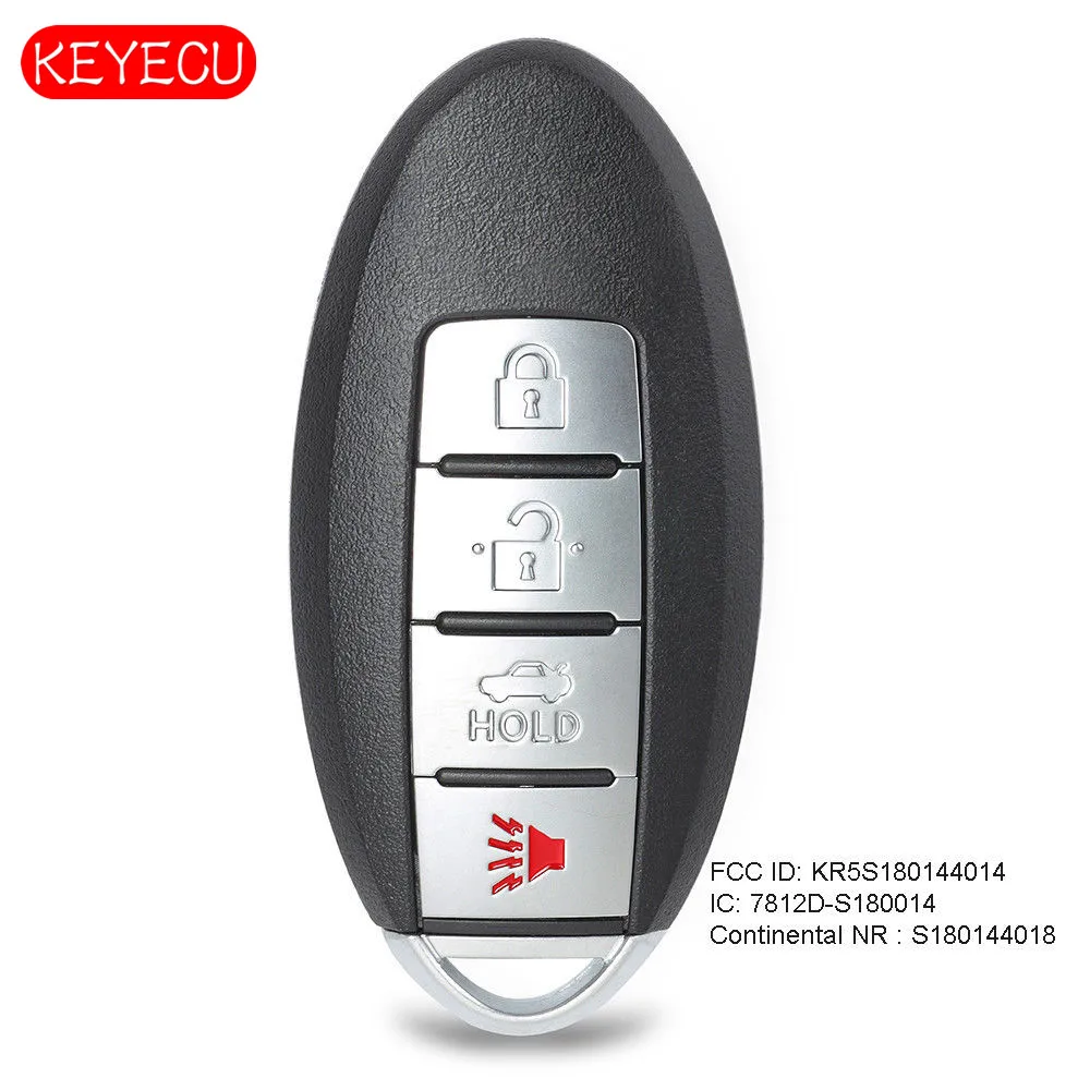 Keyecu дистанционный смарт ключ брелок 434 МГц ID47 для Nissan Altima Maxima 2013 2015 FCC: S180144018|Ключ