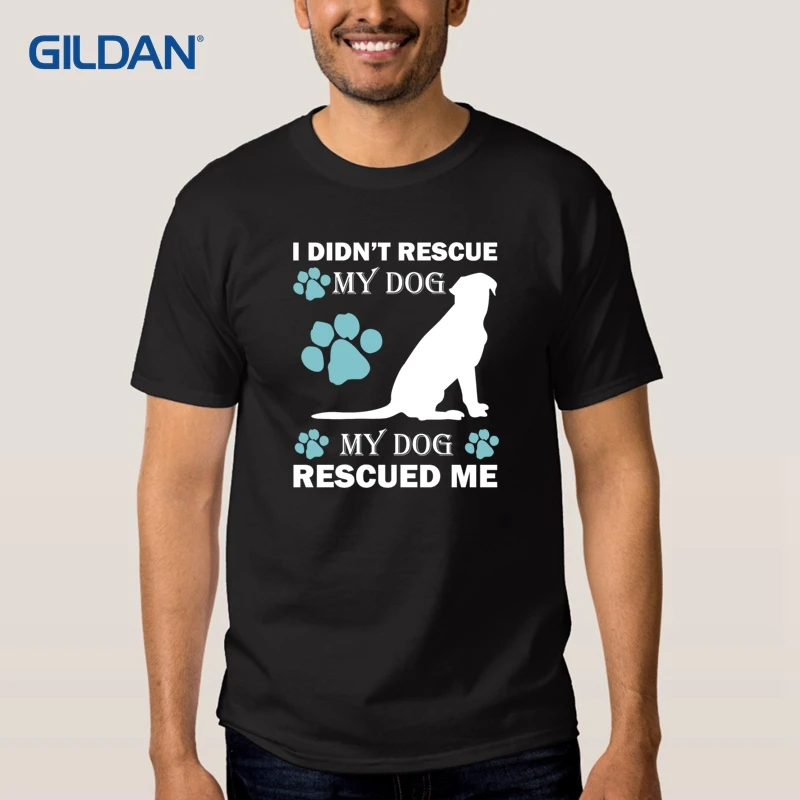 Rescue Dog интересные футболки конструкции 2018 в футболка быстрое высыхание | Мужская