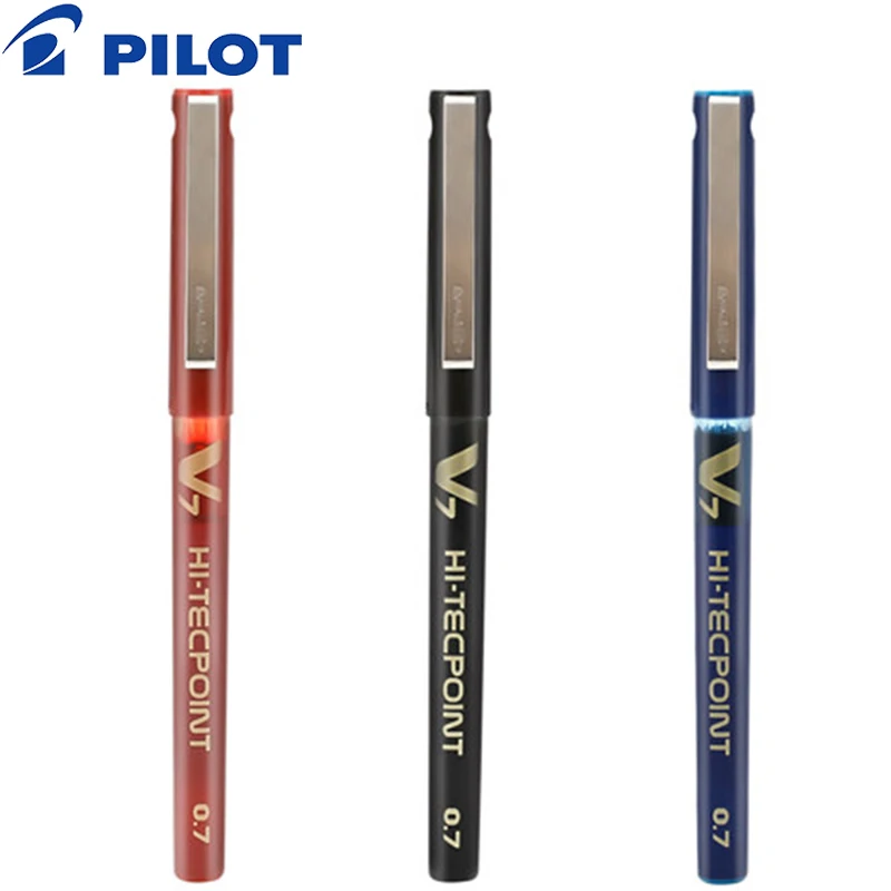 15 Pieces 0.7mm Liquid Ink Pen Original Japan Pilot BX V7 Gel signature pen Disposable office school stationery wholesale|Гелевые ручки|
