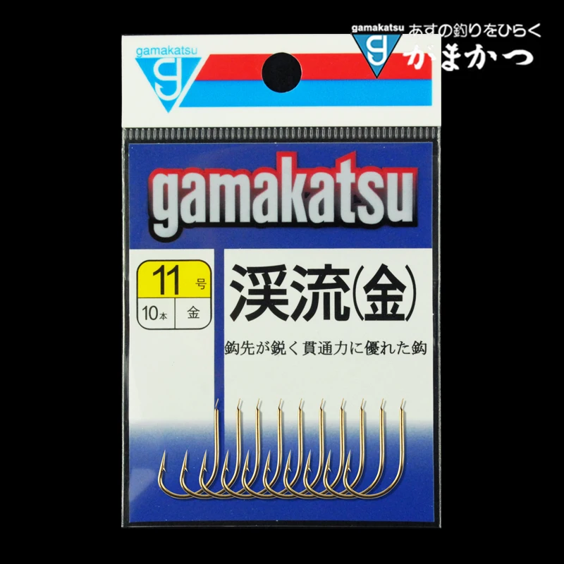 Японский импортный рыболовный крючок Gamakatsu золотые острые Крючки с зазубриной