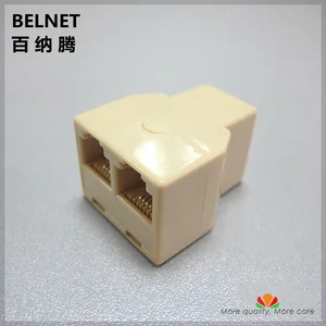 RJ11 телефон Extender 1 в 2 выхода 3 через голову телефонный адаптер один в два разъем RJ11 кабель удлинитель шунта