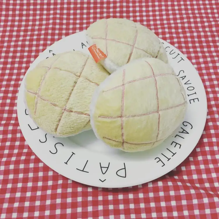 Игрушка для собак круассант коктейльный булочка ананас хлеб волнистая ткань