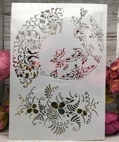 a4 leaf circle diy layering stencils wall painting scrapbook coloring embossing album decorative paper card template