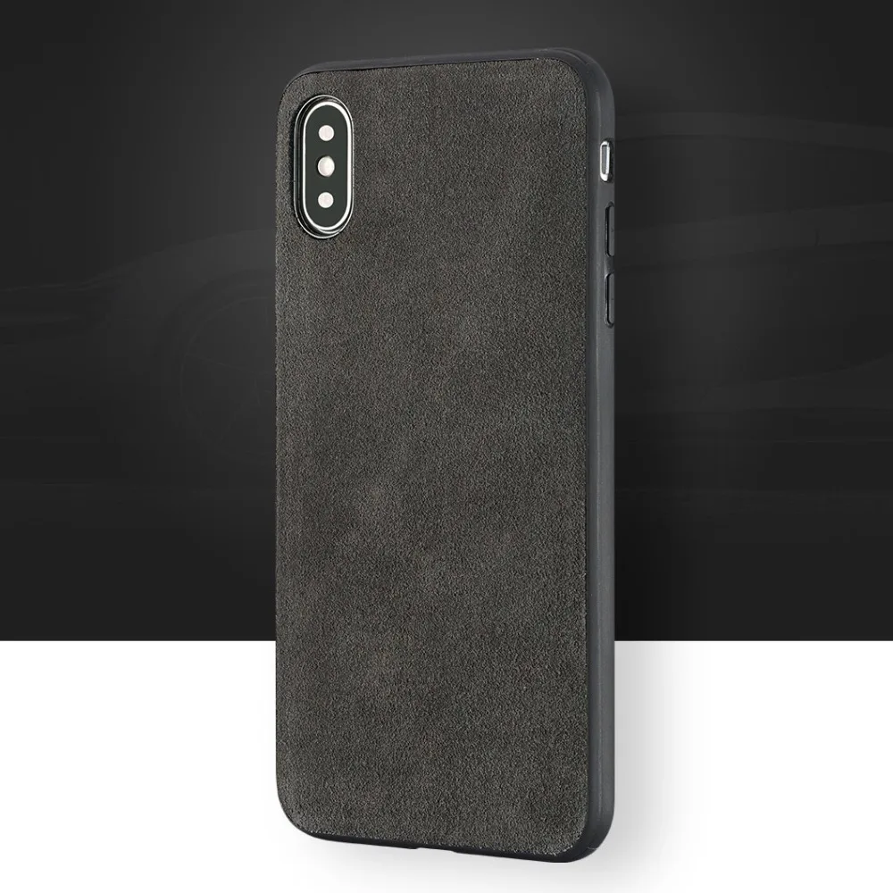 Suede Phone Case For iPhone X 6 6S 7 8 Plus 7plus 8plus cover Fluff material TPU+PC Soft silicone protection hard shell |