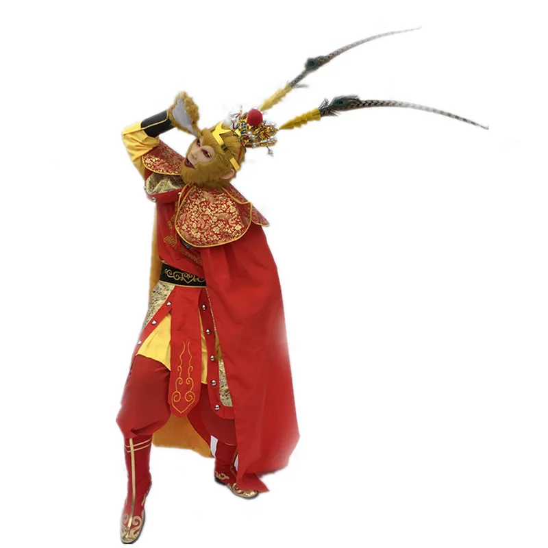 Sun Wukong костюмы Китайская традиционная история ролевые игры путешествие на Уэст Король обезьян косплей костюм