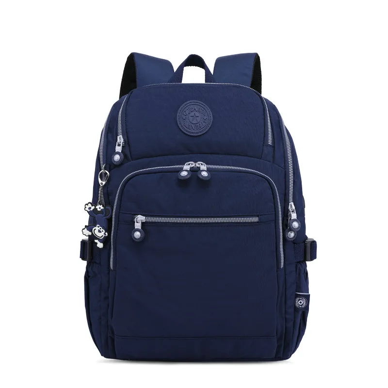 blue TEGAOTE, дизайн, женский рюкзак, Повседневный,, Bolsa, школьный рюкзак для девочек-подростков, Mochila Escolar, брелок "Обезьяна" - Цвет: blue