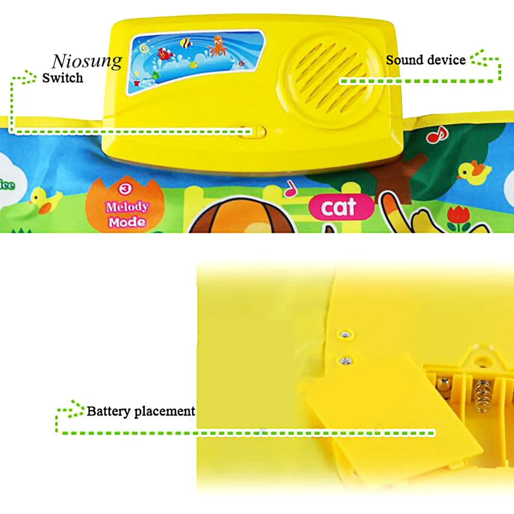 Новинка искусственный музыкальный Поющий коврик для спортзала лучший детский