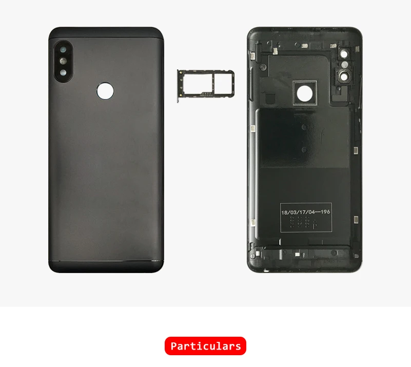 Задняя крышка батареи для Redmi Note 5 крышка батареи для Redmi Note 5 Pro корпус батареи+ Кнопки громкости+ слот для sim-карты