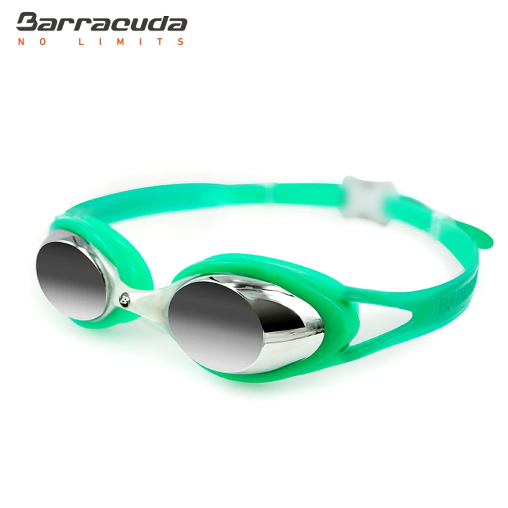 

Barracuda Kids Swimming Goggles ,Anti-Fog ,UV Protection, For Children Age 7-15 Year-Olds #34710 Green Color