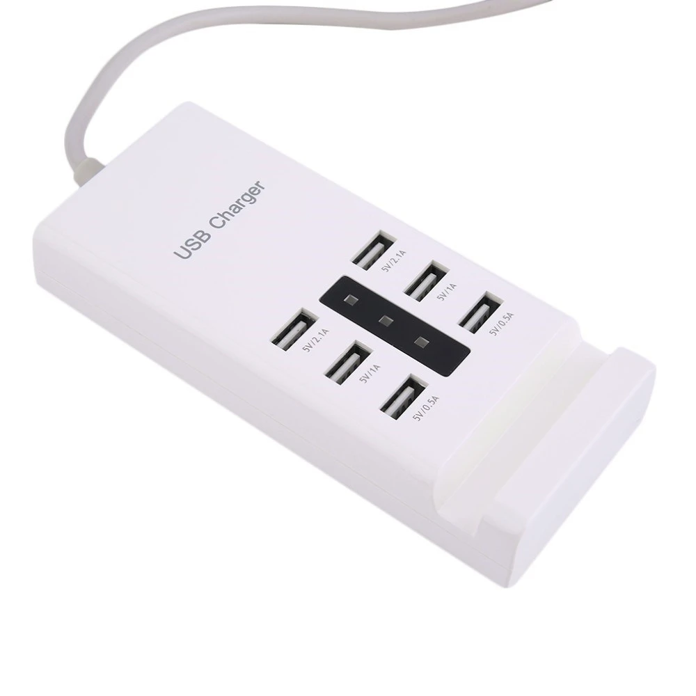 5 шт. 6 портов 7.2A USB адаптер питания для быстрой зарядки мобильного телефона