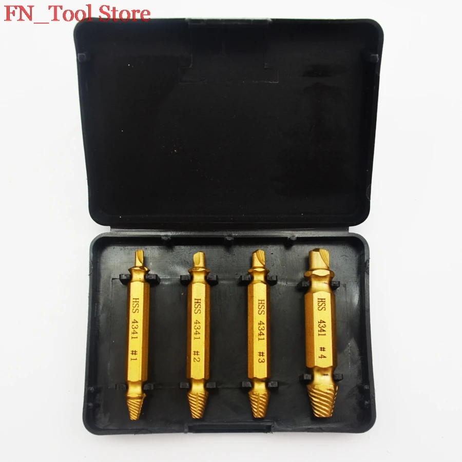 New 4pcs/set SpeedOut Damaged Screw Extractor &amp Bolt Set | Инструменты