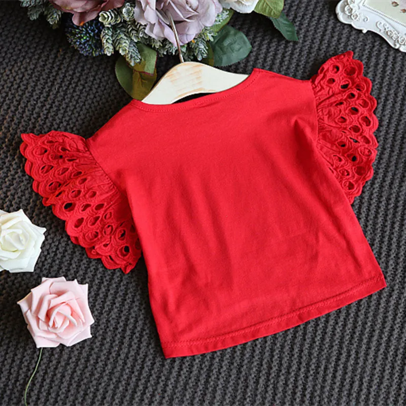 DFXD/2017 г. Комплект одежды для детей летняя одежда маленьких девочек Однотонная