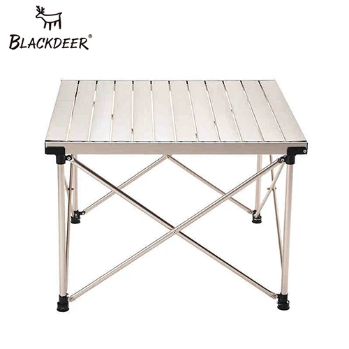BLACKDEER, столы для пикника, портативные, алюминиевый сплав, стол, для улицы, регулируемая высота, складной стол, Сверхлегкий стол - Цвет: Champagne
