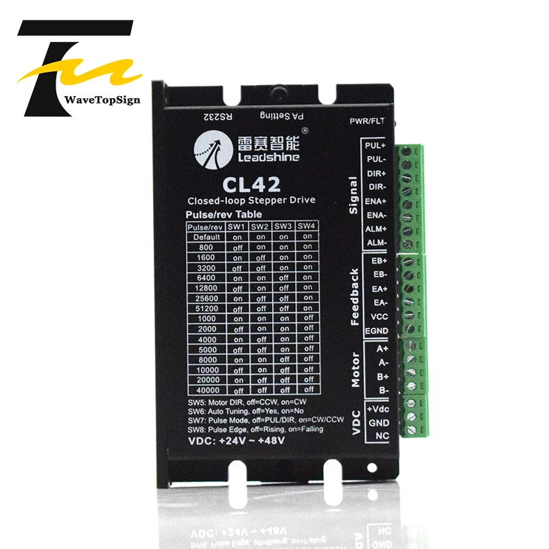 Шаговый двигатель с замкнутым контуром Leadshine NEMA17 серия 42CME + Драйвер CL42 входное