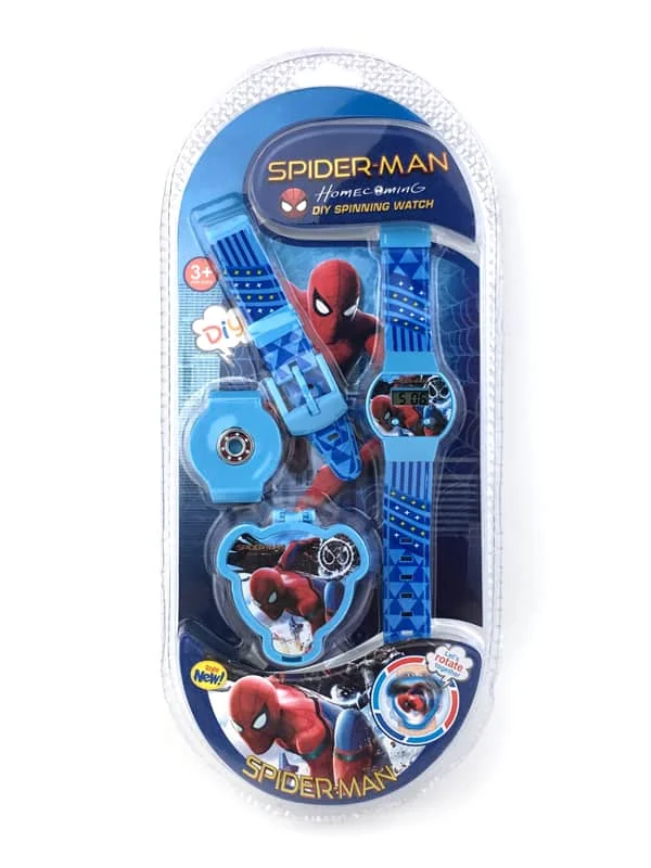 spider 1 комплект, relogio feminino, новинка, relojes, Мультяшные детские часы, принцесса, часы, модные, детские, милые, Резиновая кожа, кварцевые часы - Цвет: spider