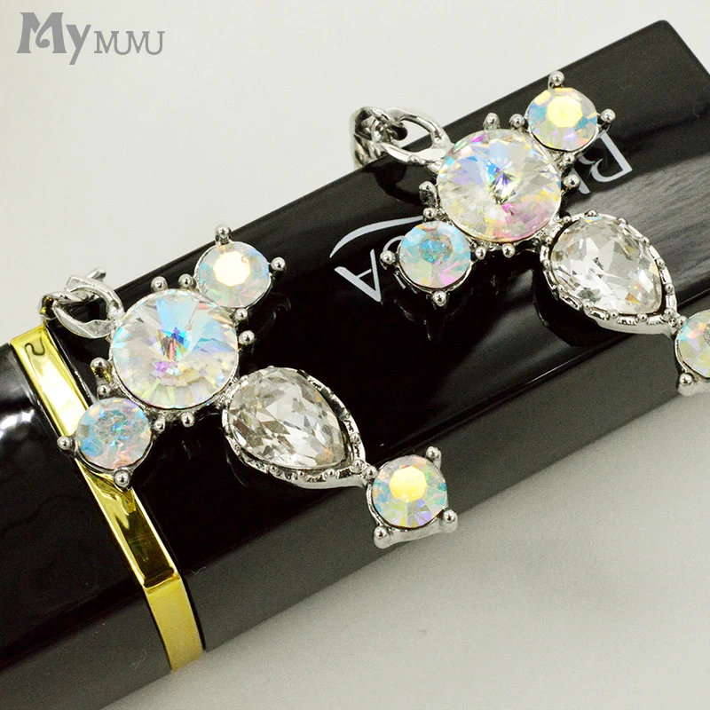 Mymumu Jewelry Серьги Корейский темперамент тенденция Длинные кулон пересекает модные