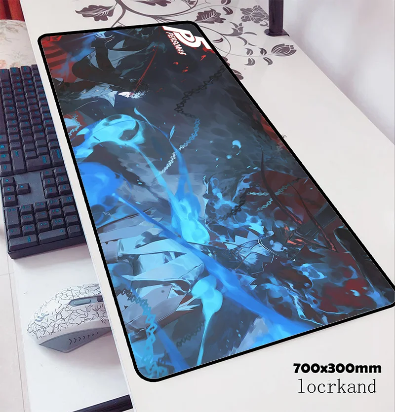 Persona 5 Коврик для мыши 700x300x3 мм массовый шаблон компьютерный коврик геймер геймпад
