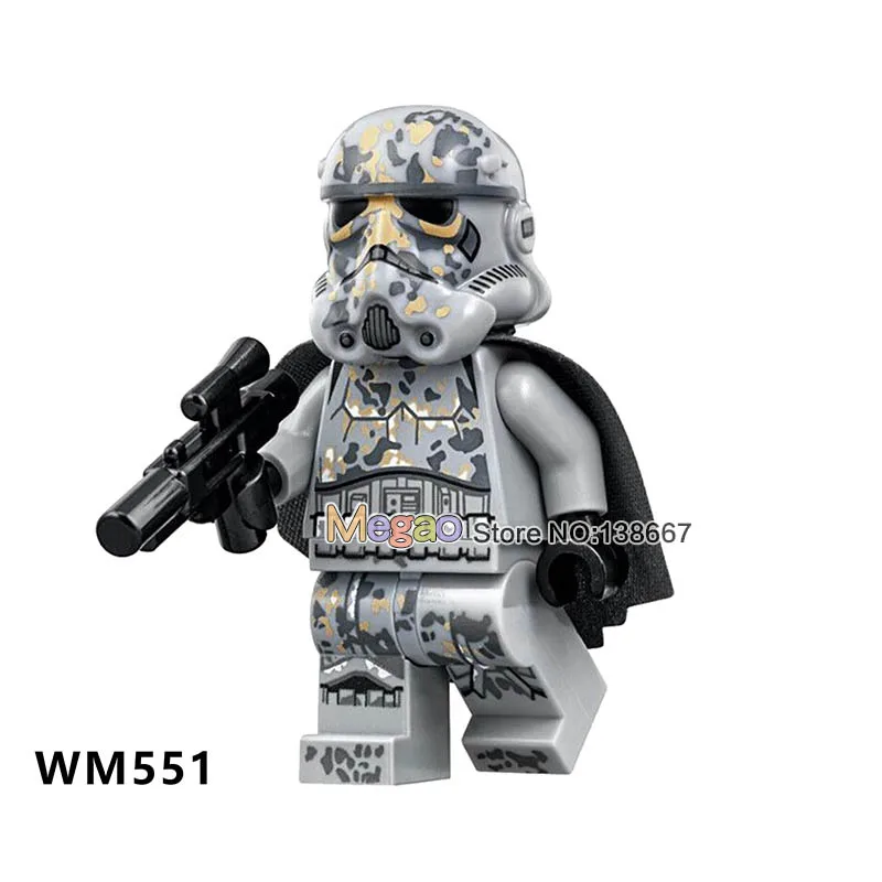 Одна Звездный план Супер битва дроид космические войны Робот C3PO R2D2 Snowtrooper строительные блоки наборы кирпичные игрушки для детей - Цвет: Лиловый