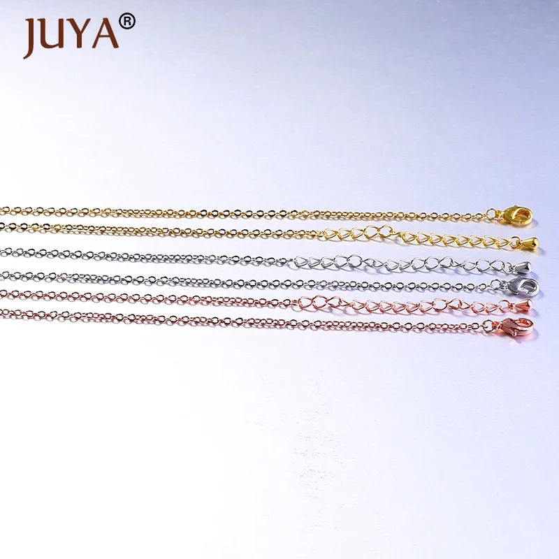 Регулируемая цепочка для ожерелья JUYA 10 шт./лот 50 см оптовая продажа ожерелье