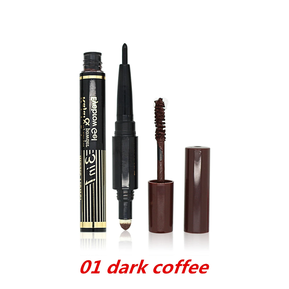 Музыкальная брендовая косметика набор для макияжа глаз 3 цвета карандаш бровей