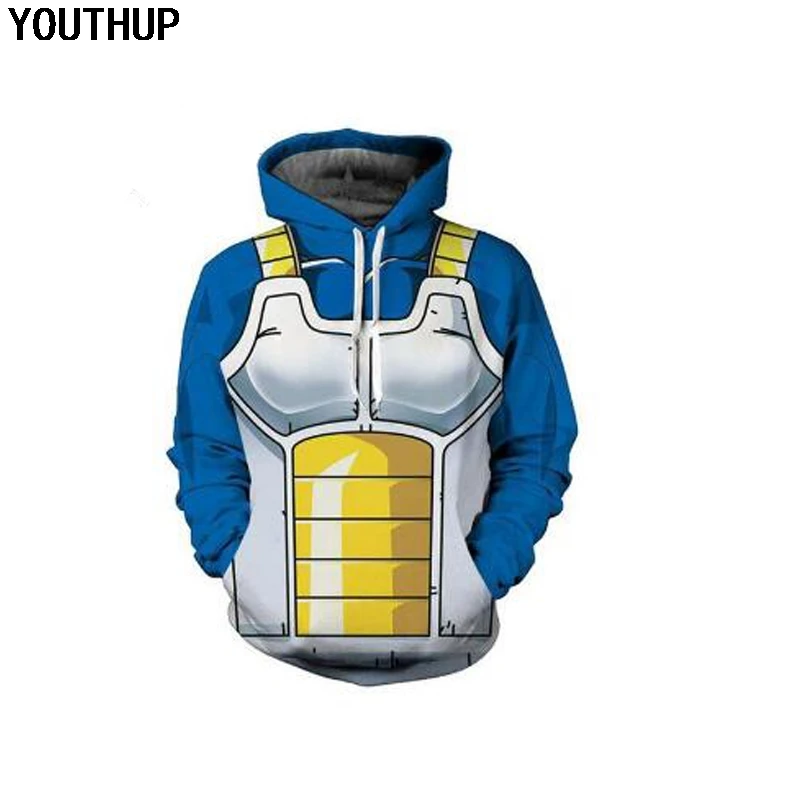 YOUTHUP мужские толстовки 3d принт Жемчуг дракона Косплей Толстовка с капюшоном