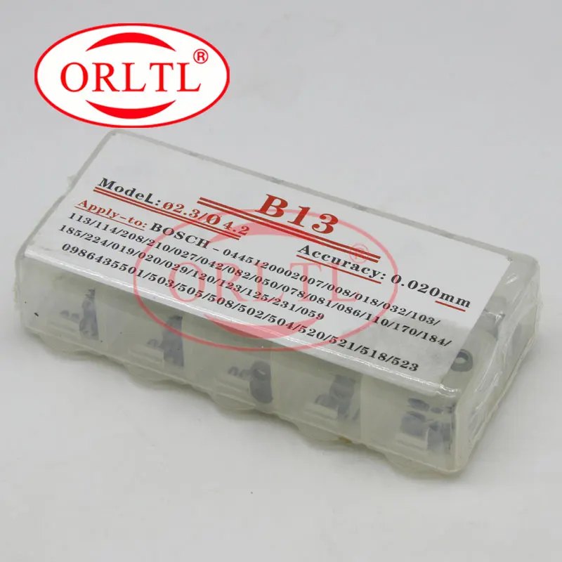

ORLTL B13 Fuel Injector Shims Nozzle Adjustment Washers For Common Rail Injector Size 1.38mm-1.56mm 50 Pieces