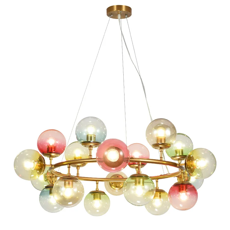 Living room lamps post-modern bubble color lighting 2019 new minimalist bedroom dining Chandelier | Освещение