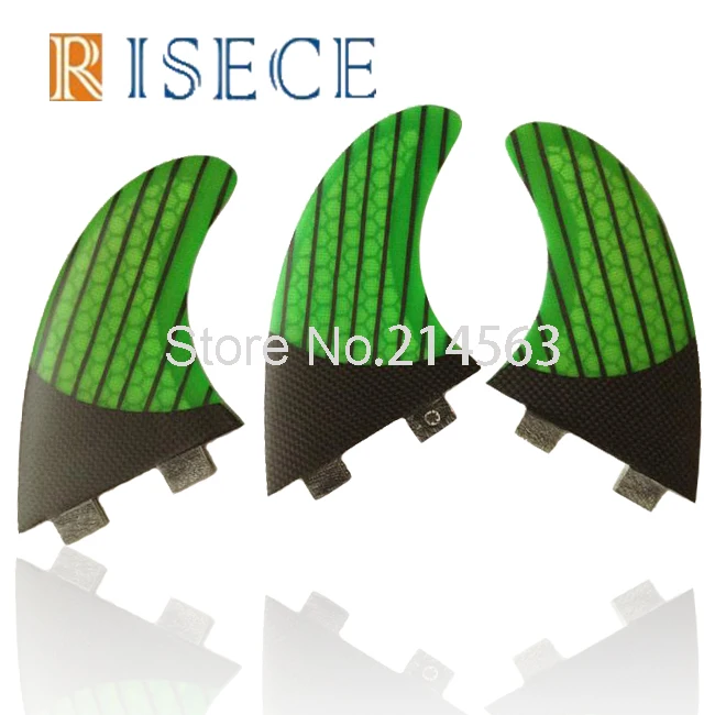 

Free shipping Carbon Strips Surfboard Fin Carbon Fiber Surfboard Fins Green Double Tab Fins