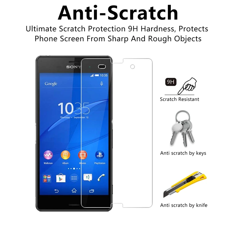 9H 0 26 мм Премиум Закаленное стекло для Sony Xperia Z3 D6603 D6653 Защитная пленка экрана |