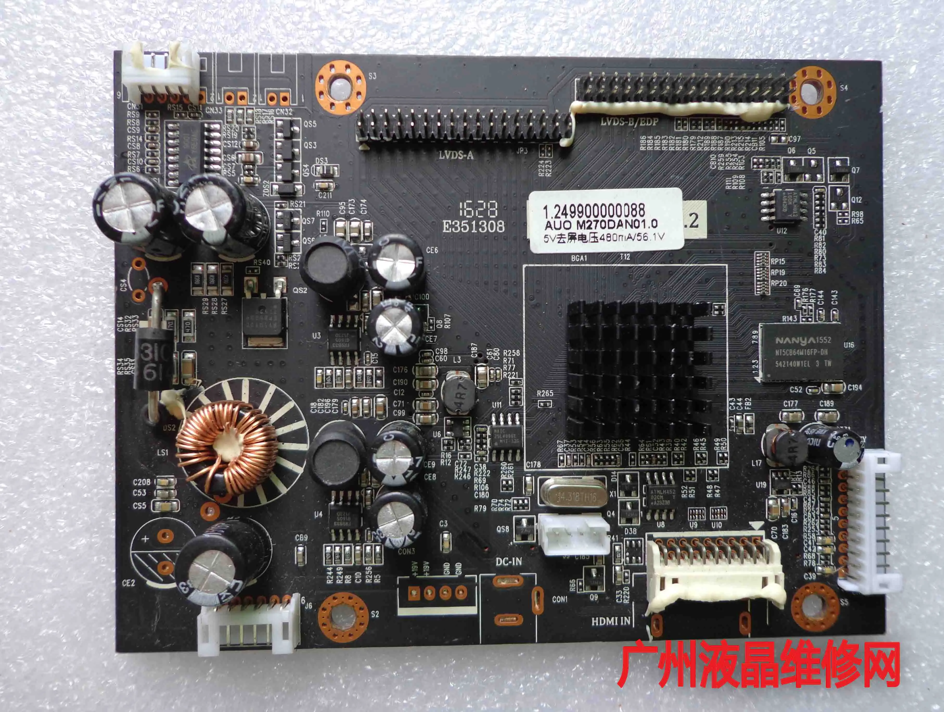 

2K MST Q04-DV1.2 M270DAN01.0 2560X1440 27 inch screen driver board