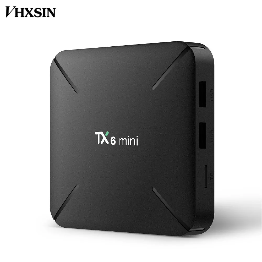 VHXSIN 10 шт./лот TX6 Мини Смарт ТВ коробка Android 9 0 2 Гб 16 Allwinner H6 четырехъядерный ALICE UX