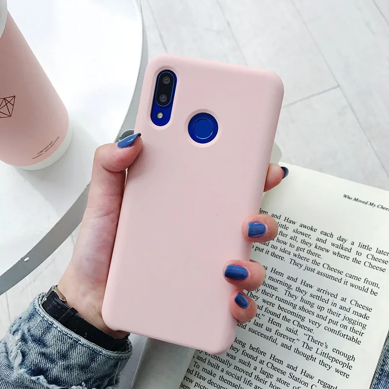 Sa Pink Для huawei mate 20 Lite роскошный жидкий силиконовый чехол для телефона для huawei Nova 3 Honor Note 10 мягкая кожа сенсорная Противоударная задняя крышка - Цвет: Sa Pink