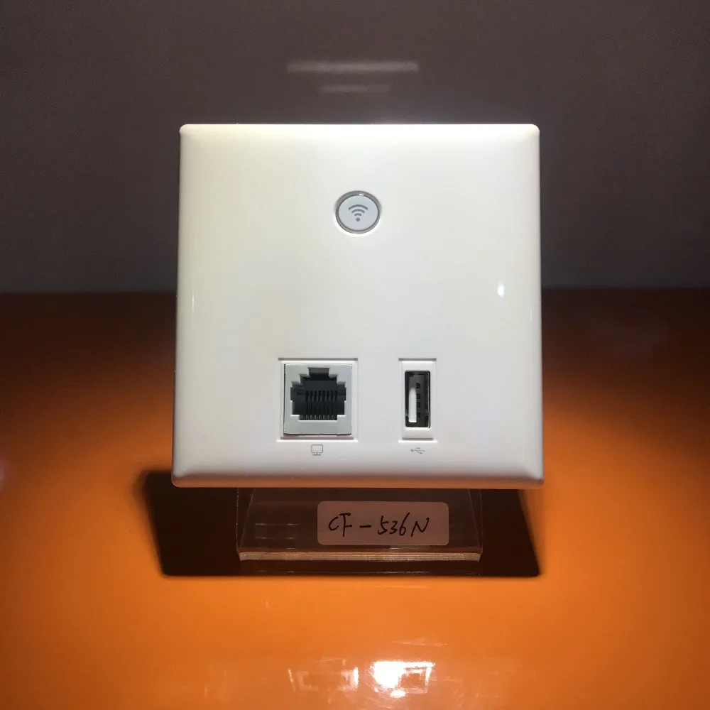 Точка доступа COMFAST InWall AP 300 Мбит/с RJ45 Usb-порт для зарядного устройства Wi-Fi 48 В блок