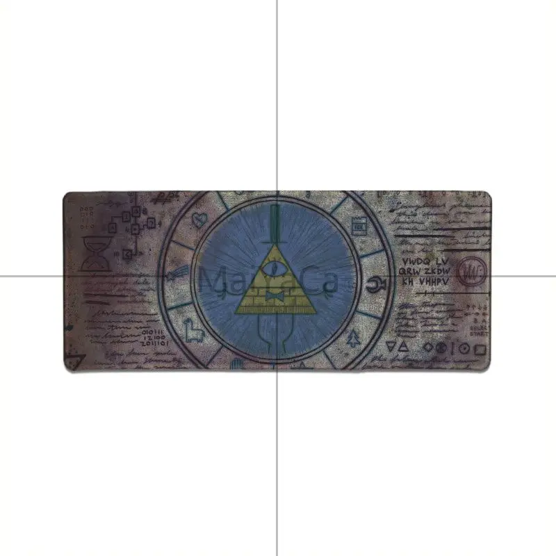 Lock Edge 30x80cm MaiYaCa, винтажный, крутой, Гравити Фолз, Билл, шифр, офисные мыши, геймер, коврик для мыши, радиационный, для украшения рабочего стола, нескользящий коврик, коврик для мыши - Цвет: Lock Edge 30x80cm