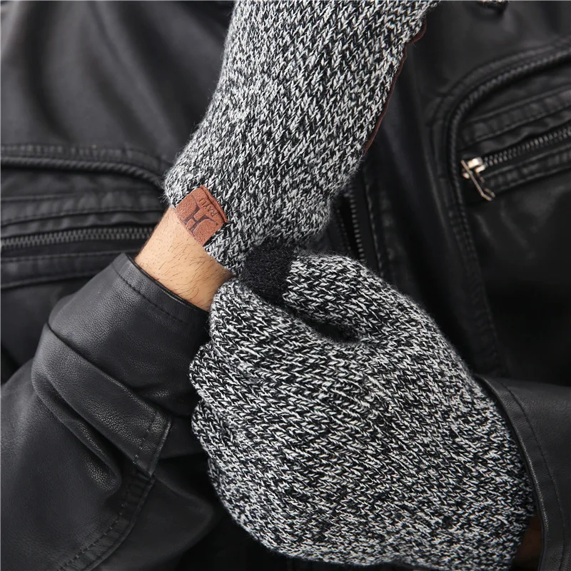 Шапка и шарф перчатки набор для мужчин модные роскошные зимние шапки шарфы