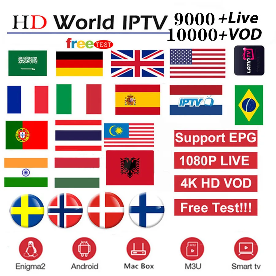 8000 прямые каналы Европа IP tv подписка Rocksat Франция Великобритания Немецкий Арабский голландский Швеция французский Польша Португалия Smart tv IP tv