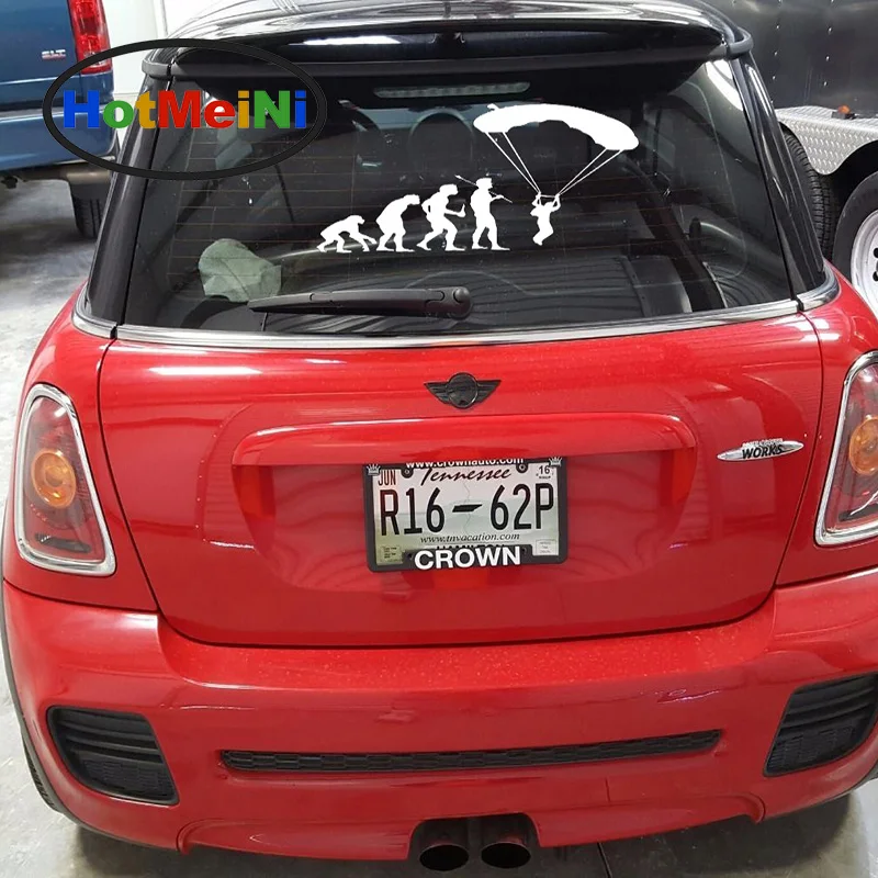 

HotMeiNi 58 см x 32,6 см парашют открытое небо Автомобильная наклейка для автомобилей боковое, окно грузовика, авто внедорожник дверь каяк винилова...