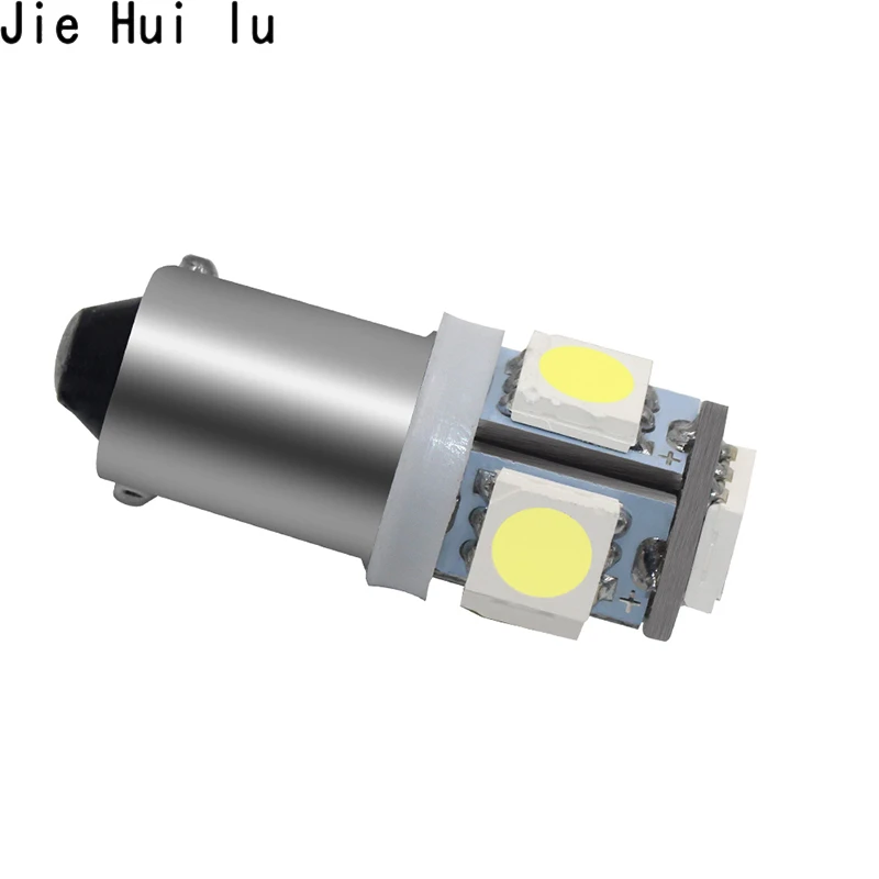 Автомобильные габаритные лампы Ba9s T4w 5050 SMD 5 светодиодный башенный 96 люмен автоматический клиновой маркер светильник светодиодный лампочка 12 В постоянного тока Белый Синий Желтый Красный 1 шт