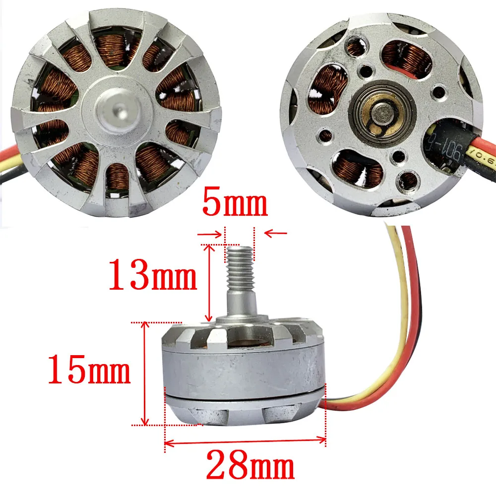 2816 Швейцарский бесщеточный мотор мощный источник питания 2300KV с высоким крутящим