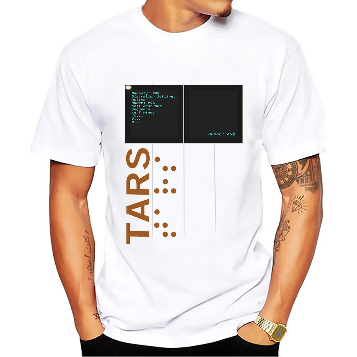 Забавная Мужская футболка I AM TARS and cube Interstellar новая белая Повседневная размера