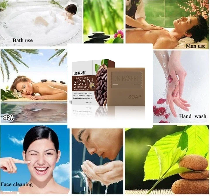 DR. RASHEL какао масло мыло для лица с витамином Е смягчающее против старения