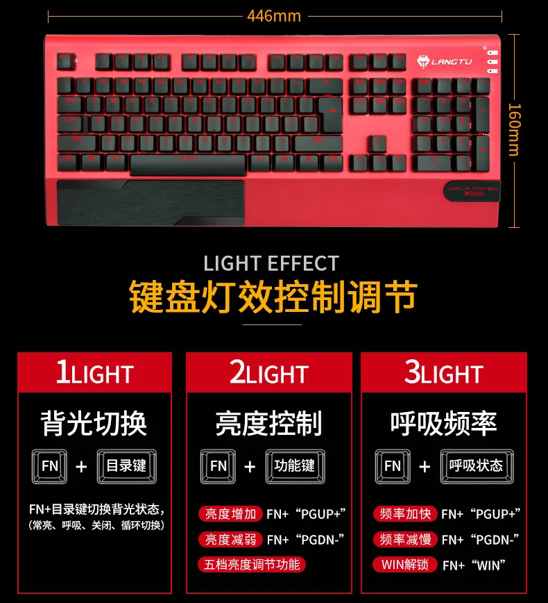 Оригинальная K100 USB Проводная игровая механическая клавиатура для PUBG e-sports клавиатура черный/синий переключатель большая подставка для запястья